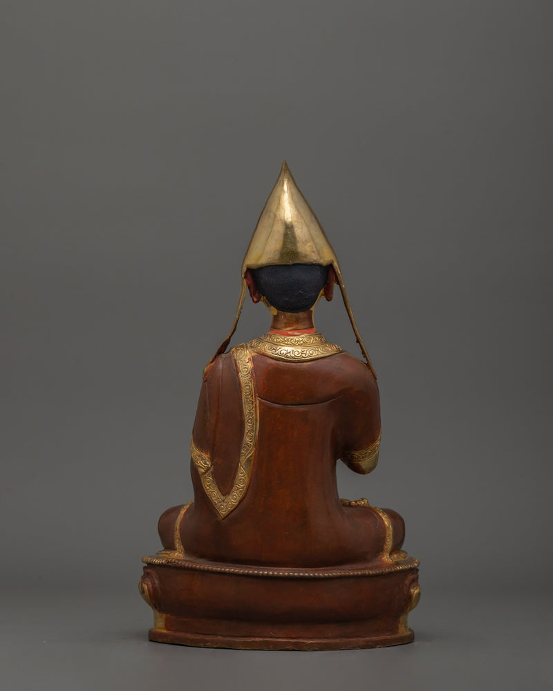 Himalayan Statue Tsongkhapa Set | Gelug Guru Figures