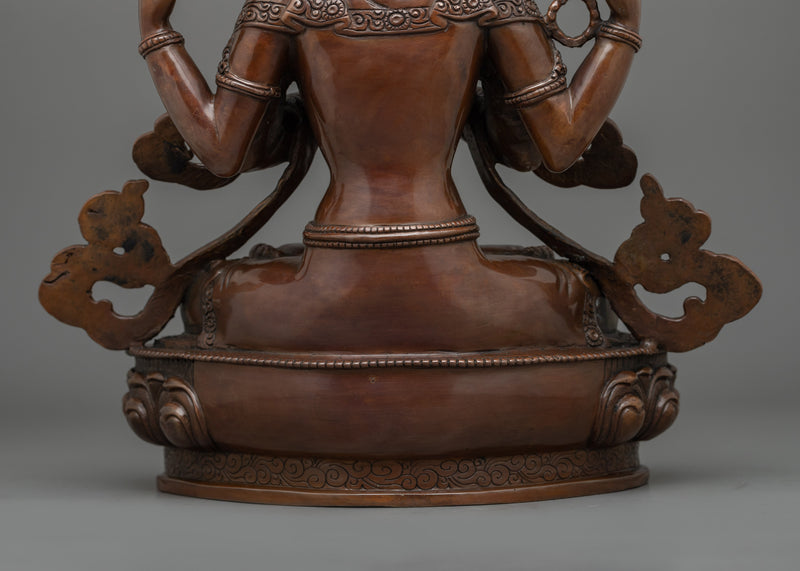 Himalayan Handmade Statue of Chenrezig | The Compassionate One
