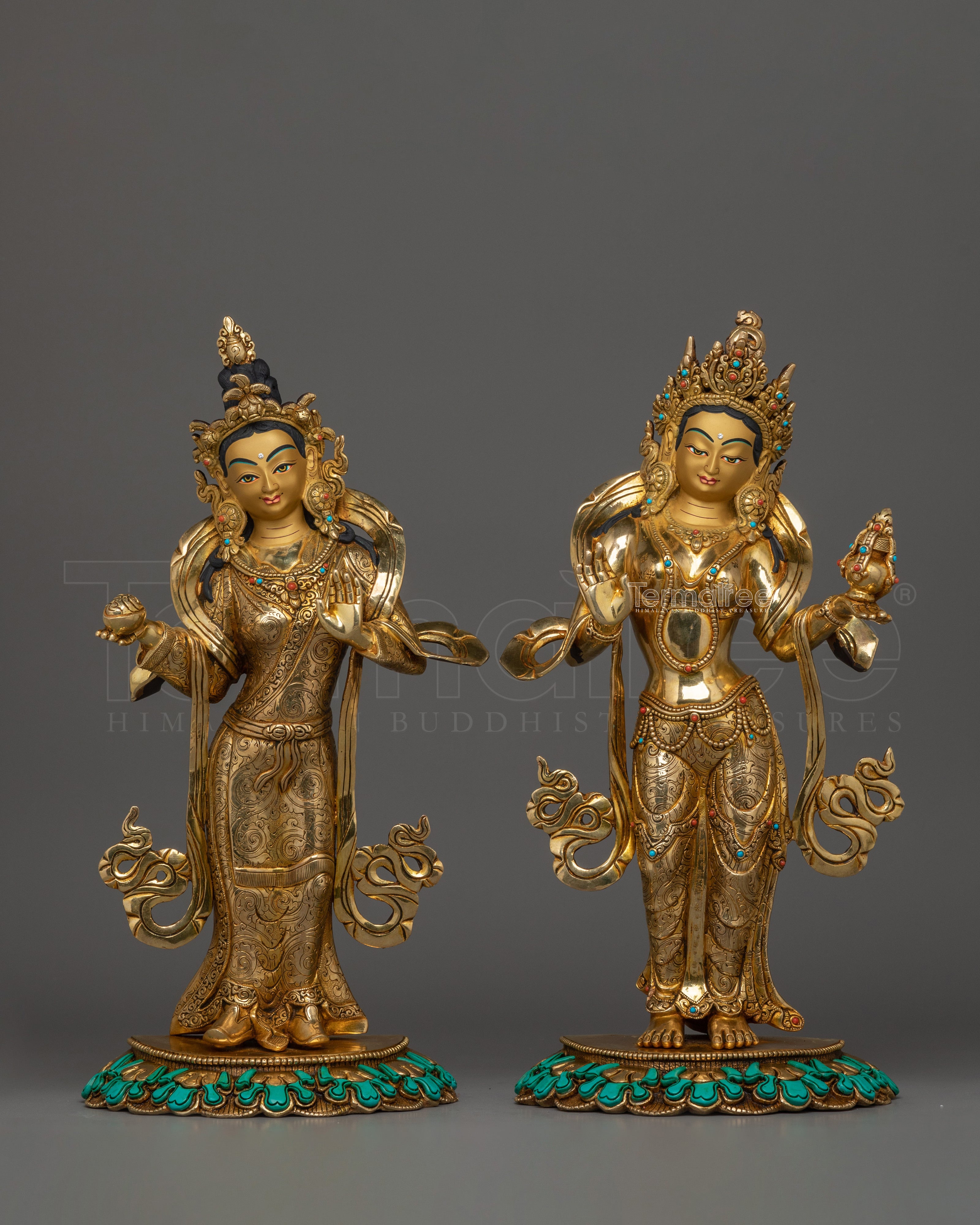 Yeshe Tosgyal and Mandarva Statue | Embodiment of Wisdom and Compassion