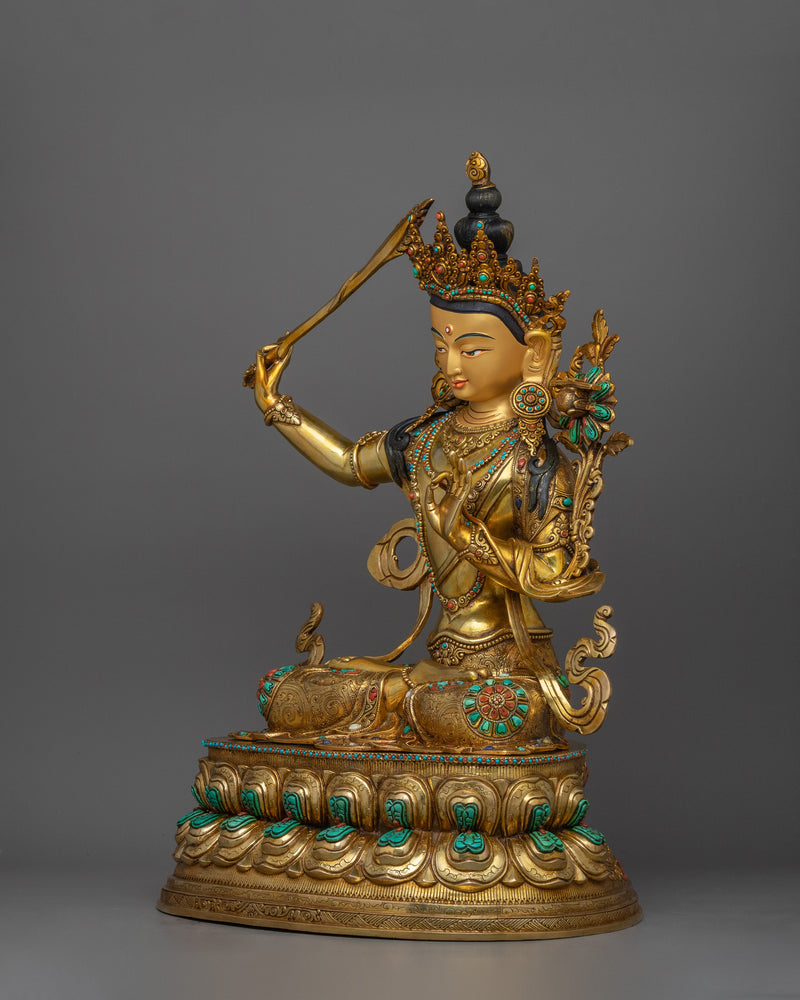 Himalayan Sculpture Of Manjushri | Lord of Speech