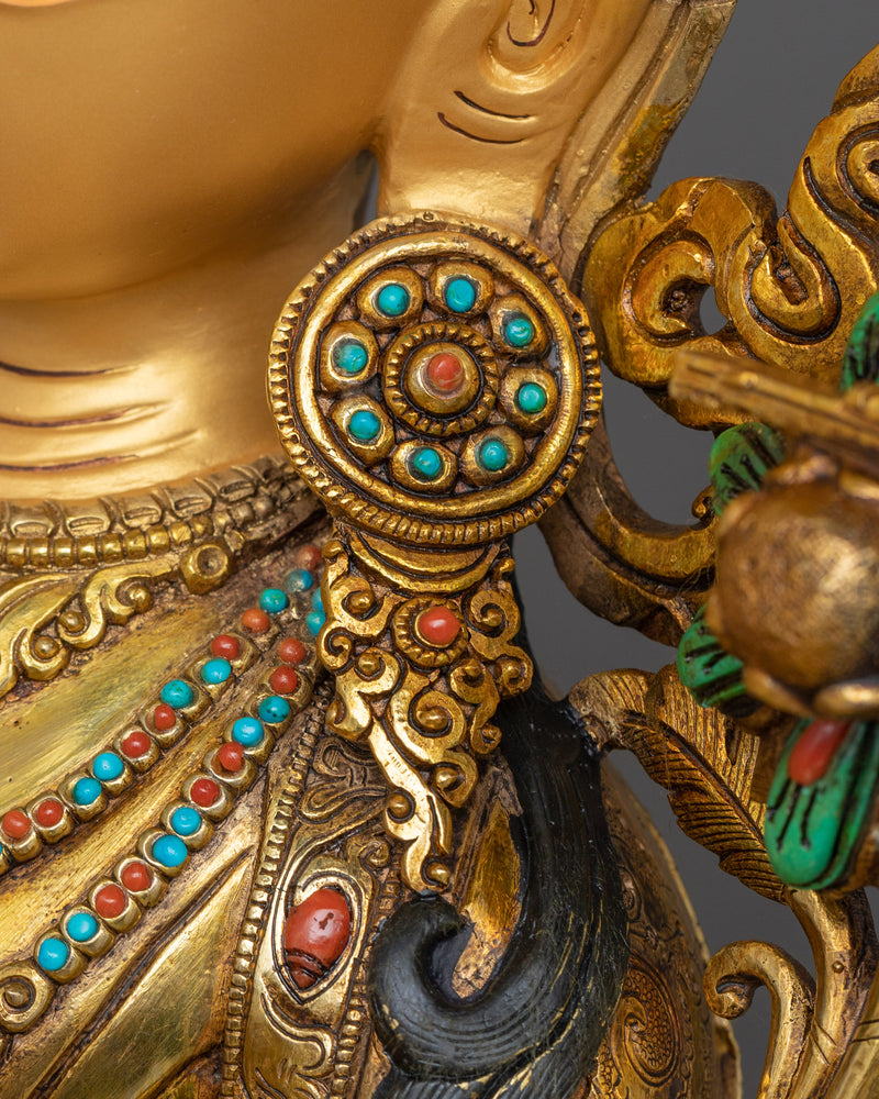 Himalayan Sculpture Of Manjushri | Lord of Speech