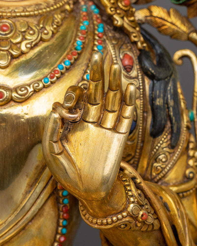 Himalayan Sculpture Of Manjushri | Lord of Speech