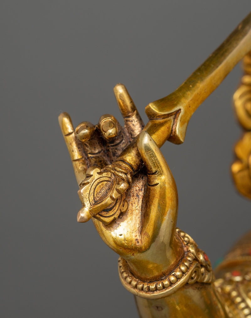 Himalayan Sculpture Of Manjushri | Lord of Speech