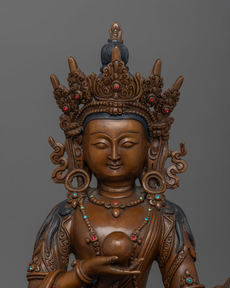 Himalayan Statue of Kshitigarbha | The Bodhisattva of Compassion