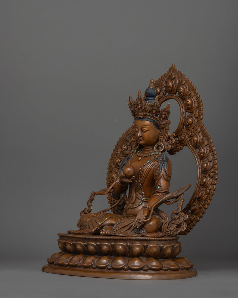 Himalayan Statue of Kshitigarbha | The Bodhisattva of Compassion