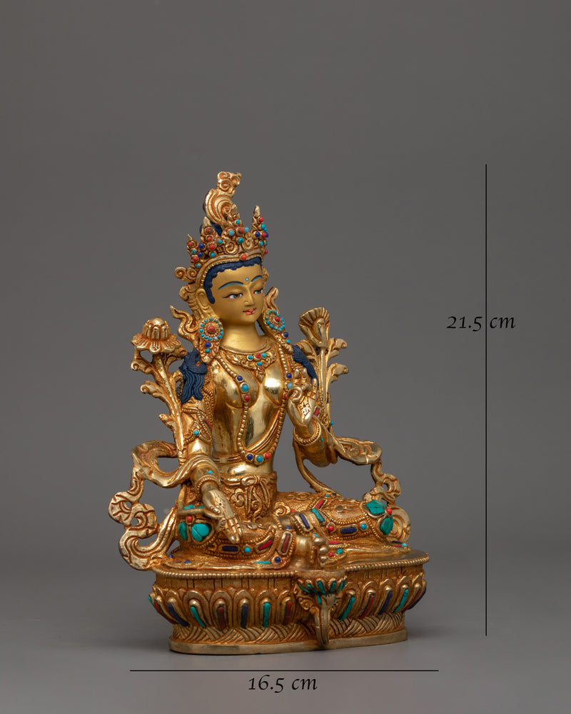 traditional-statue-of-green-tara