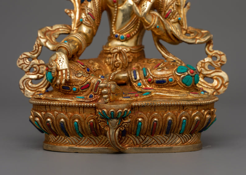 Traditional Statue of Green Tara | The Protector and Healer in Tibetan Buddhism