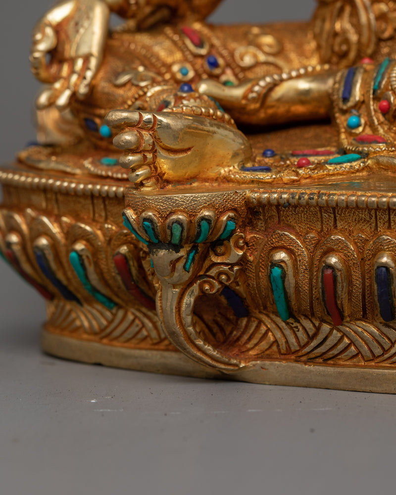 Traditional Statue of Green Tara | The Protector and Healer in Tibetan Buddhism