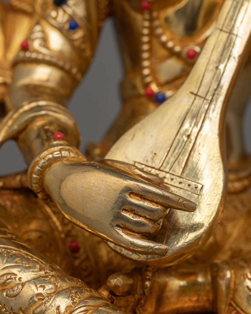 Traditional Statue of Saraswoti | The Goddess of Knowledge, Music, and Wisdom