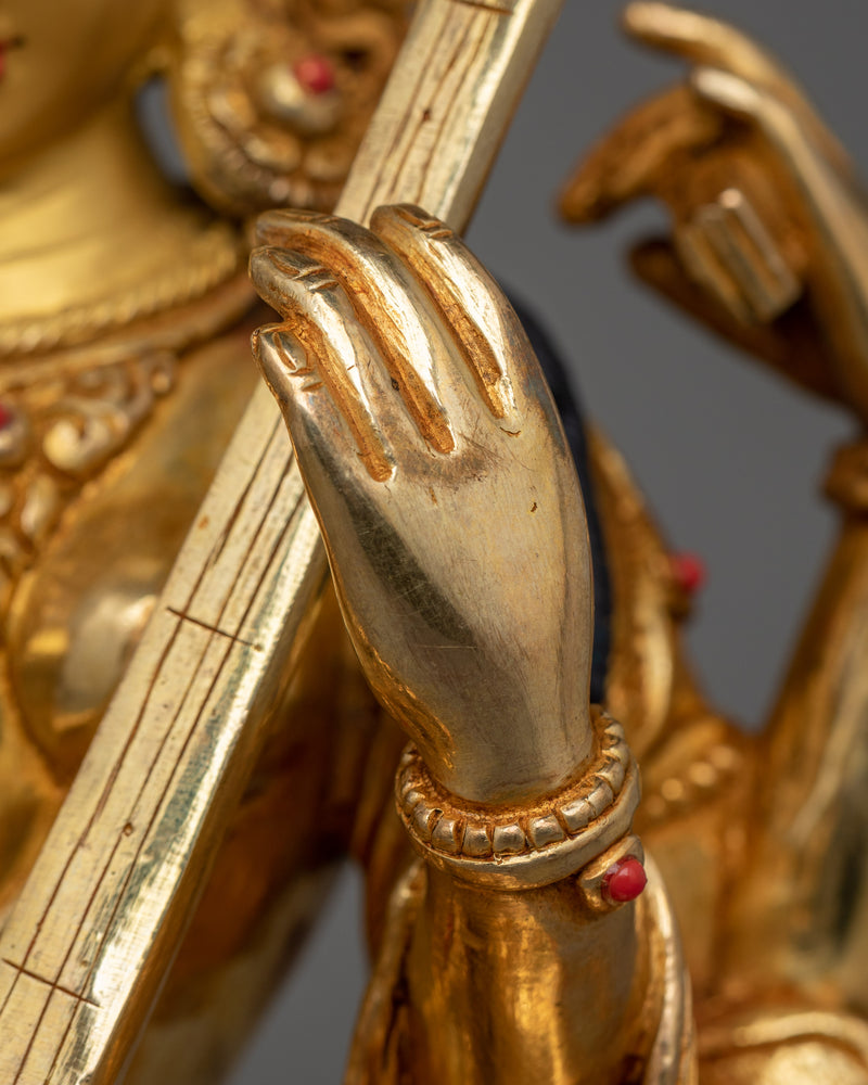 Traditional Statue of Saraswoti | The Goddess of Knowledge, Music, and Wisdom