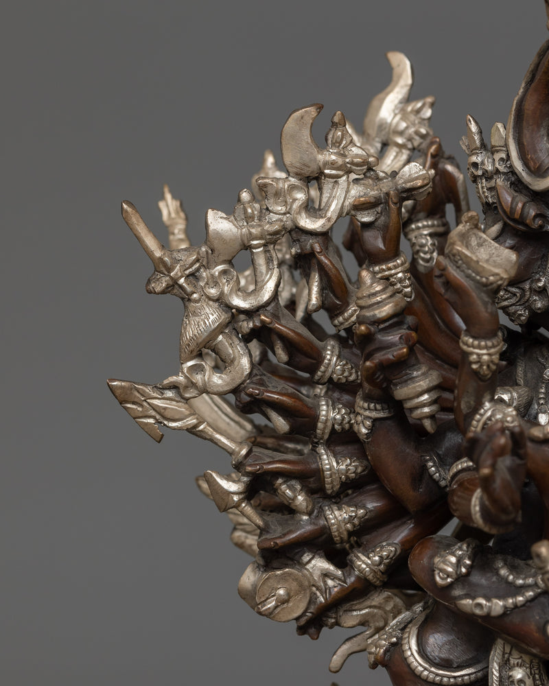 Tibetan Statue of Yamantaka | The Wrathful Conqueror of Death