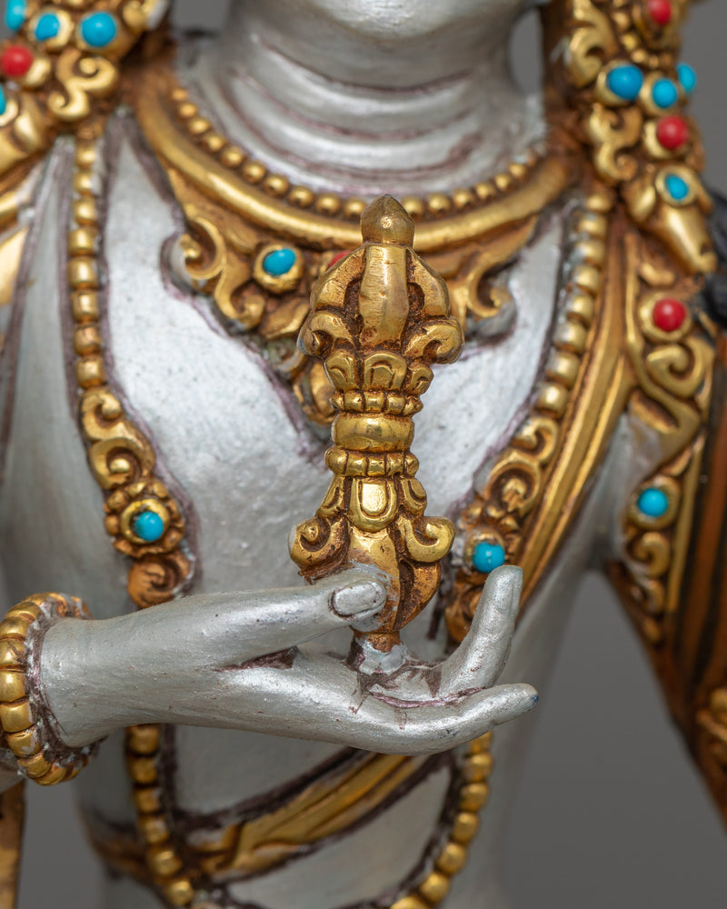Handmade Bodhisattva Statue set | Guardian of Enlightenment and Dharma