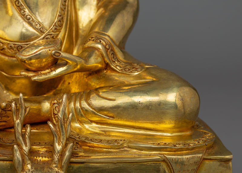 Buddhist Master Milarepa Statue | Tibetan Yogi Sculpture