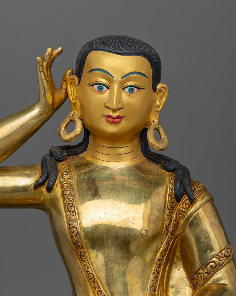 Buddhist Master Milarepa Statue | Tibetan Yogi Sculpture