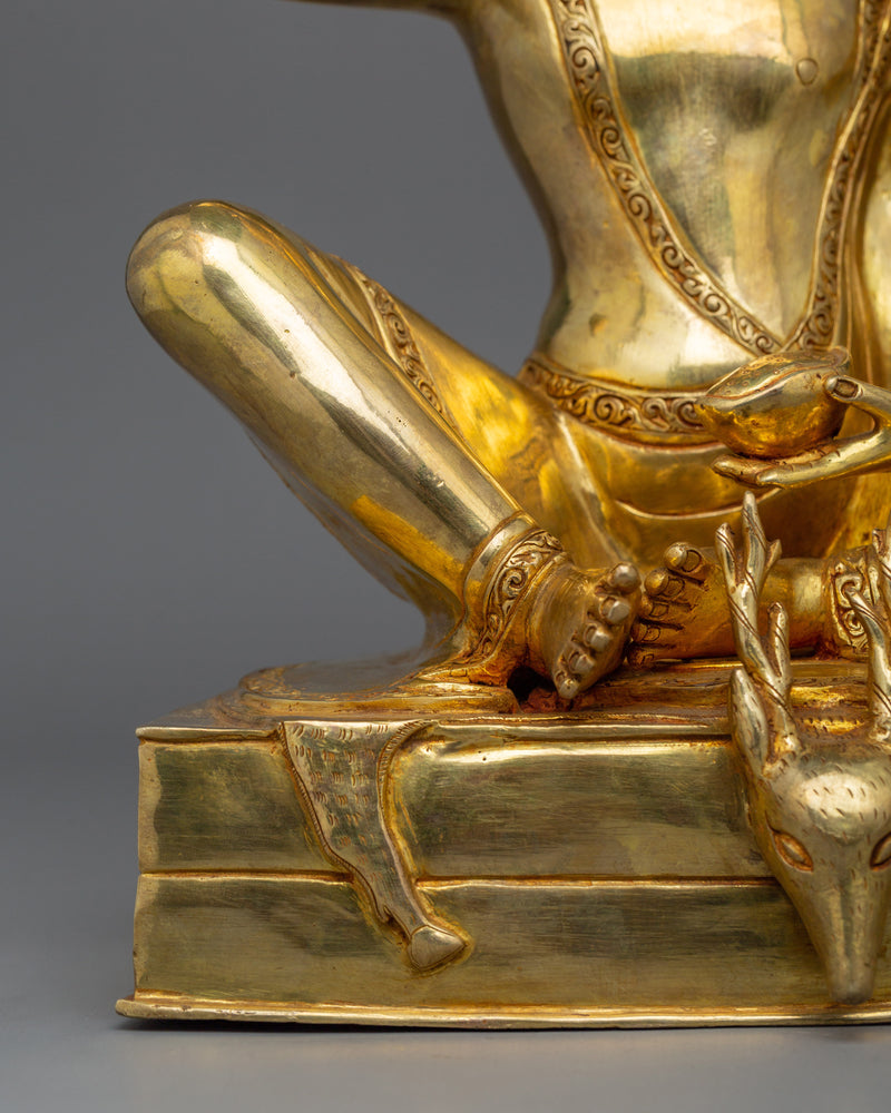 Buddhist Master Milarepa Statue | Tibetan Yogi Sculpture