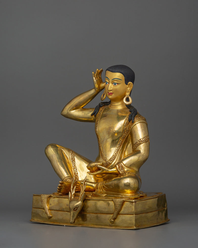 Buddhist Master Milarepa Statue | Tibetan Yogi Sculpture