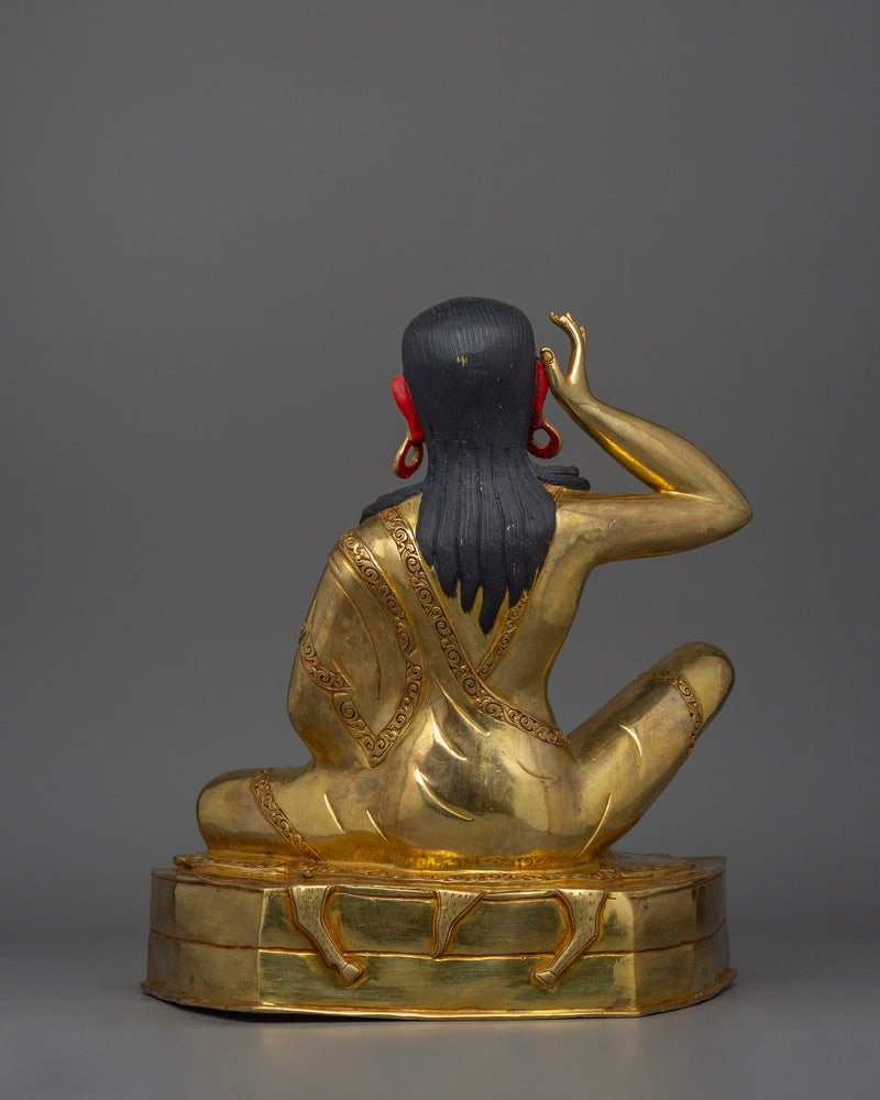 Buddhist Master Milarepa Statue | Tibetan Yogi Sculpture