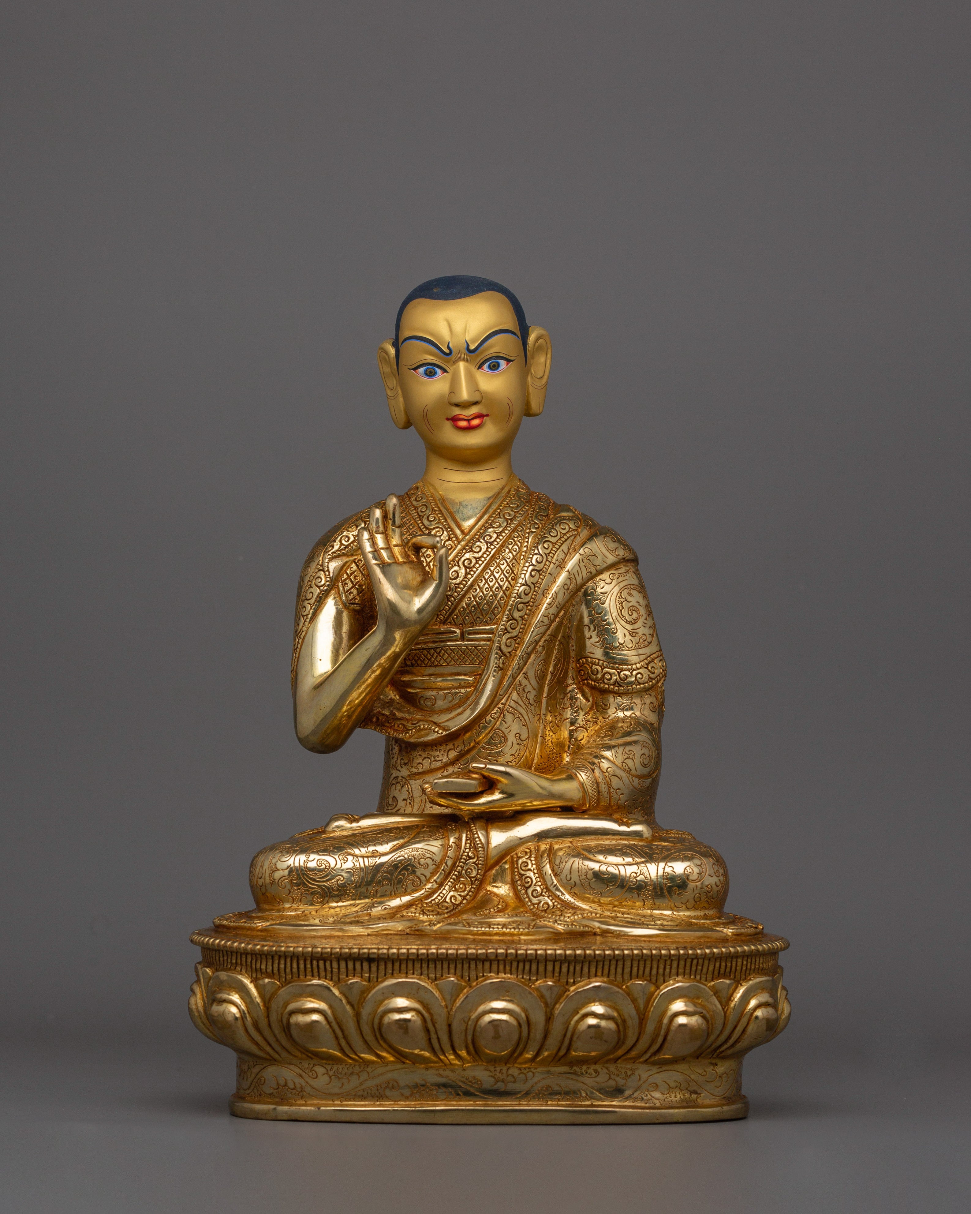 Gelugpa Master Set | Handcrafted Tibetan Buddhist Master Sculpture