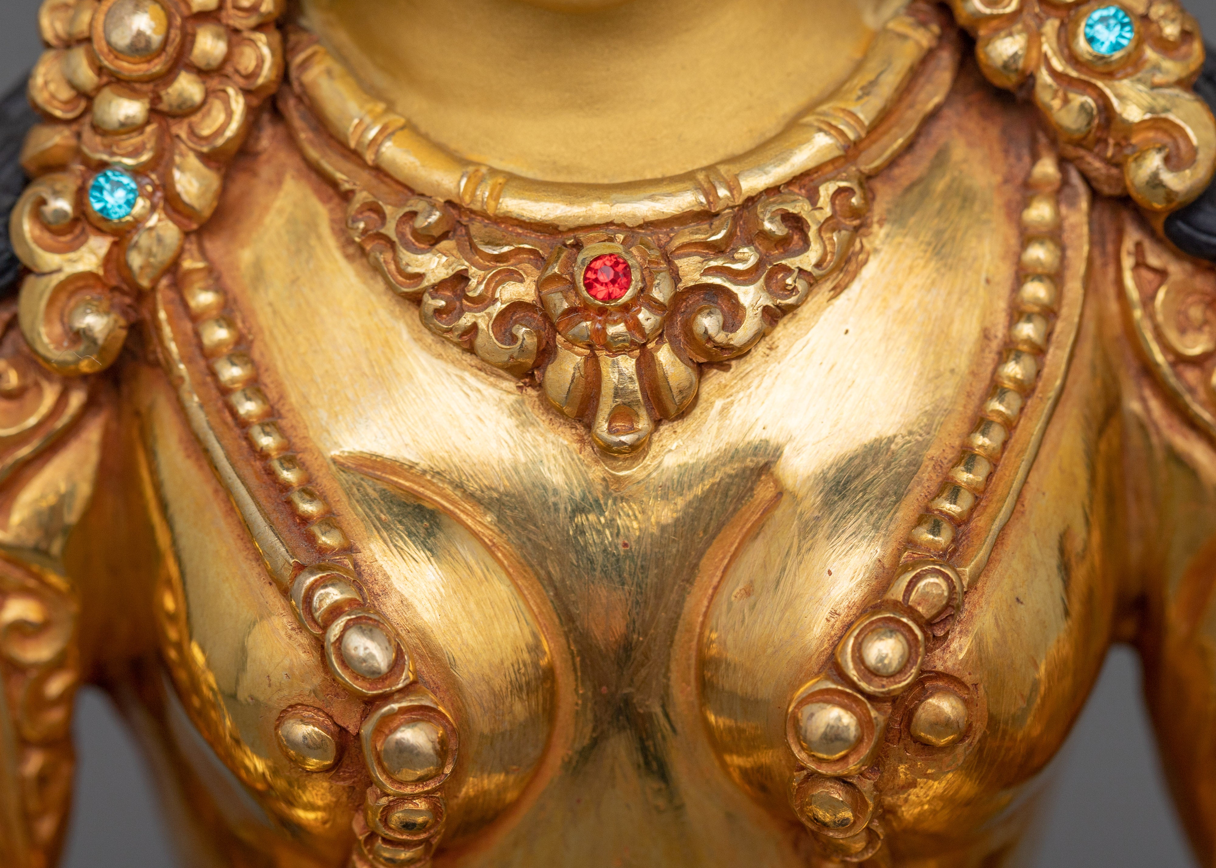 White Tara Statue With consort | Goddess of Healing and Longevity