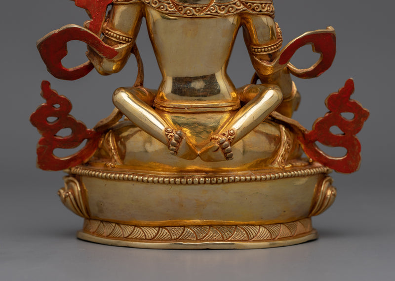 White Tara Statue With consort | Goddess of Healing and Longevity