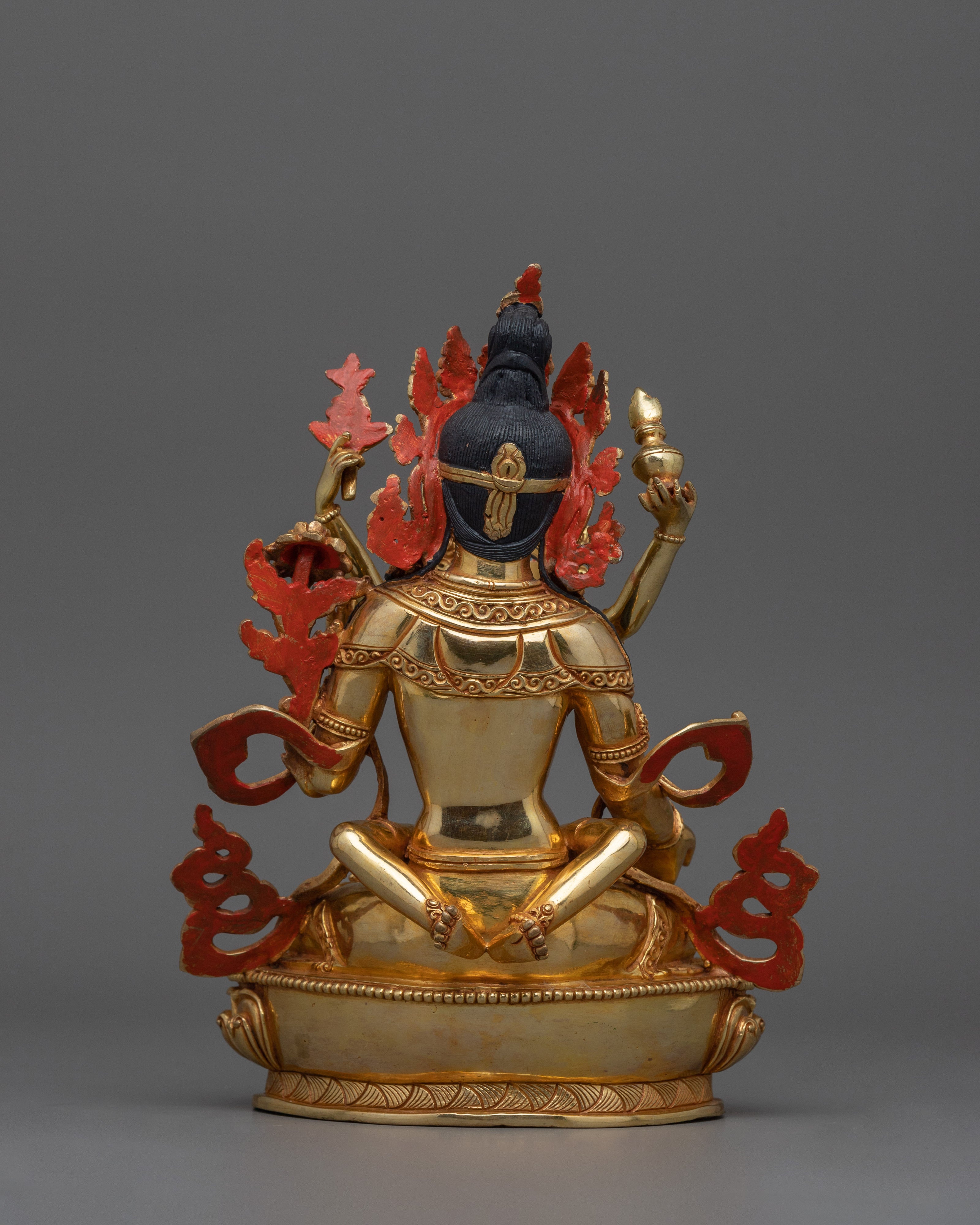 White Tara Statue With consort | Goddess of Healing and Longevity