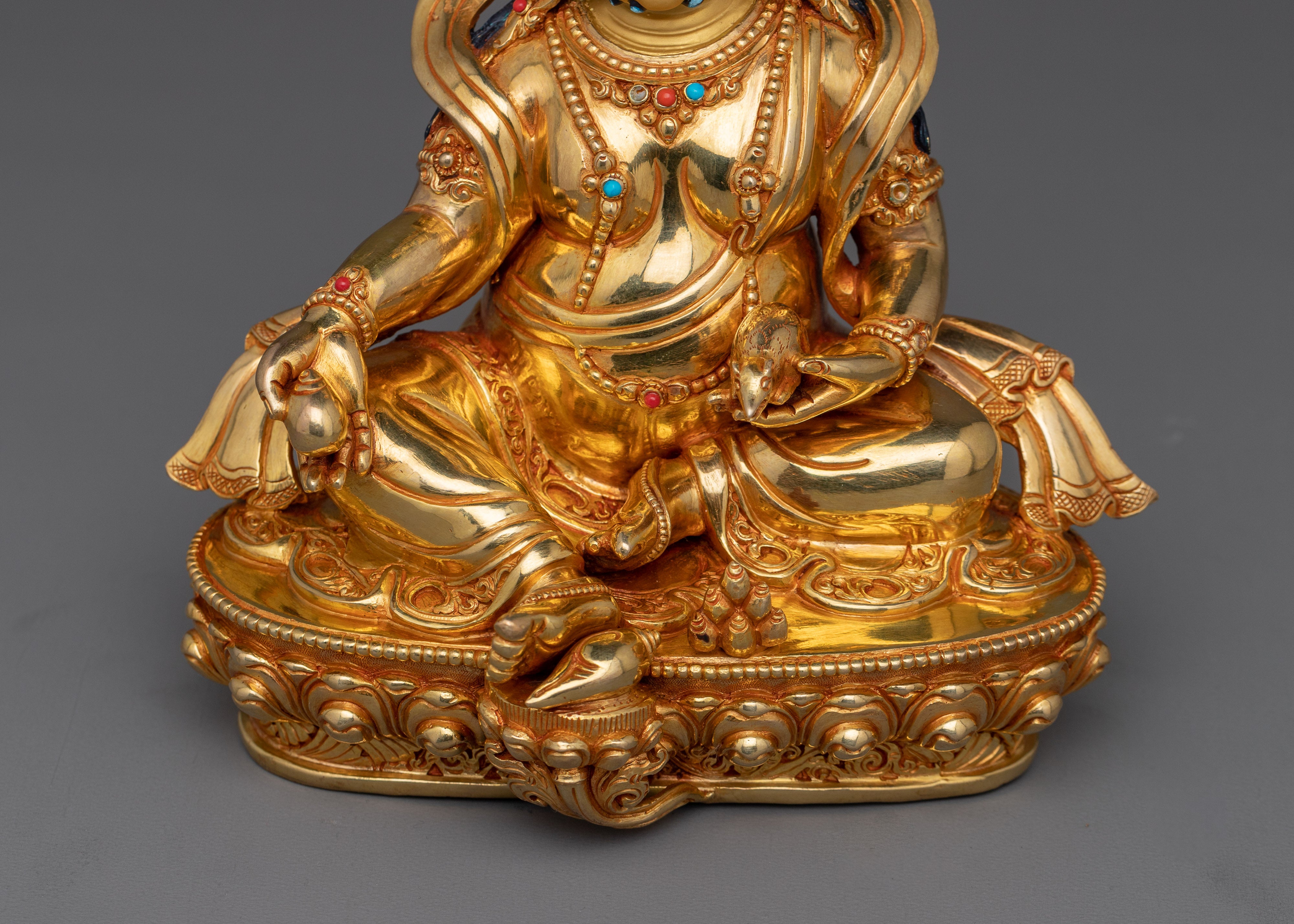 Handmade Statue Kubera | Wealth Deity Sculpture