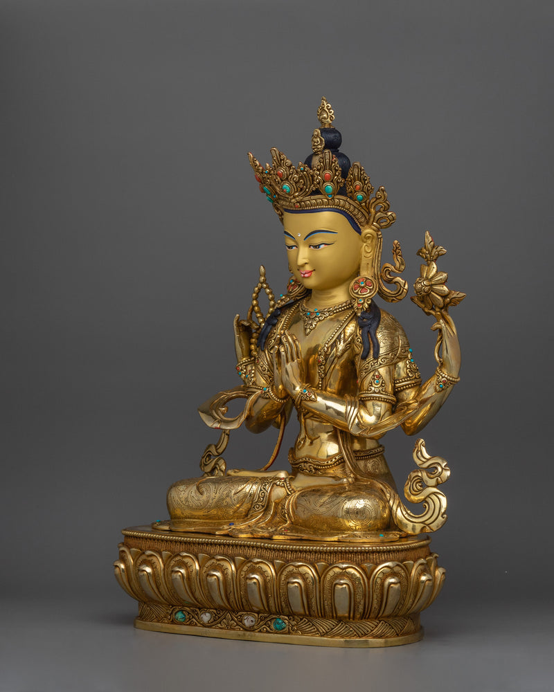 Chenrezig Himalayan Handcrafted Statue | The Great Compassionate One
