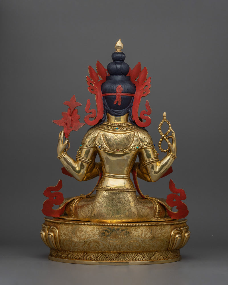 Chenrezig Himalayan Handcrafted Statue | The Great Compassionate One