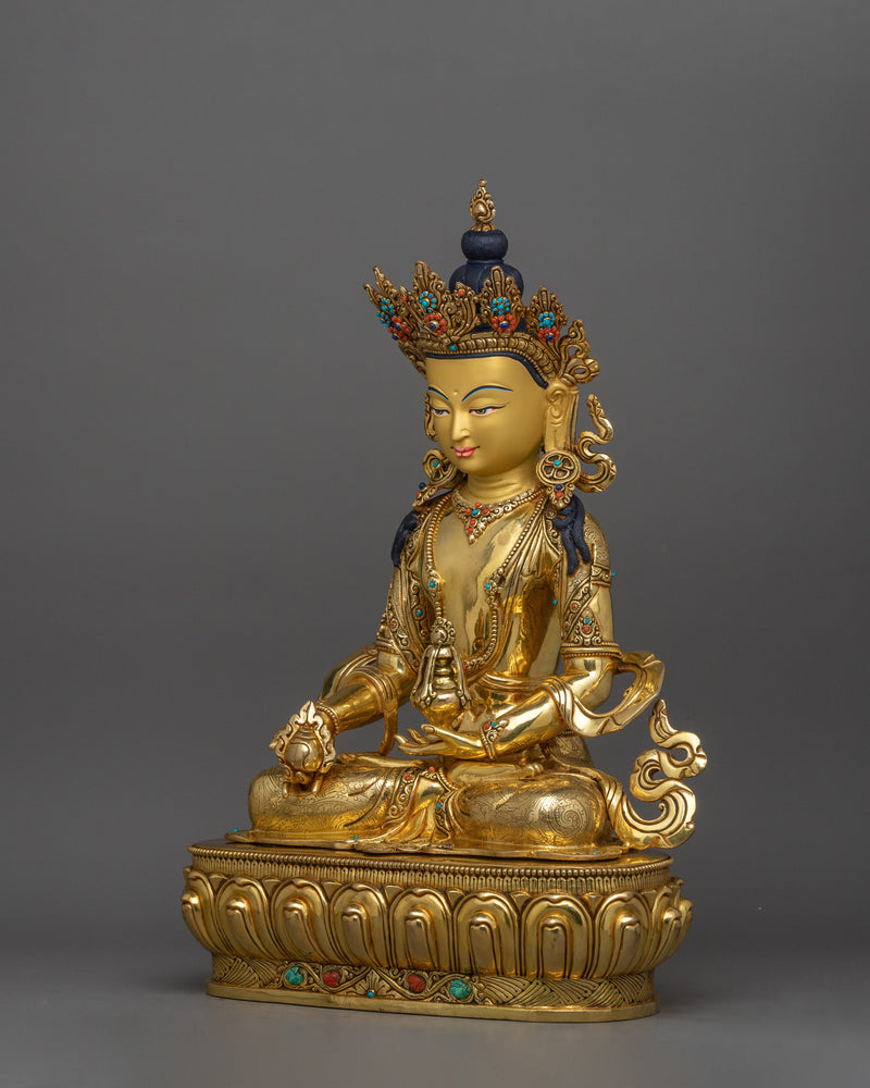 Handcrafted Statue of Kshitigarbha | Bodhisattva of Compassion and Vows