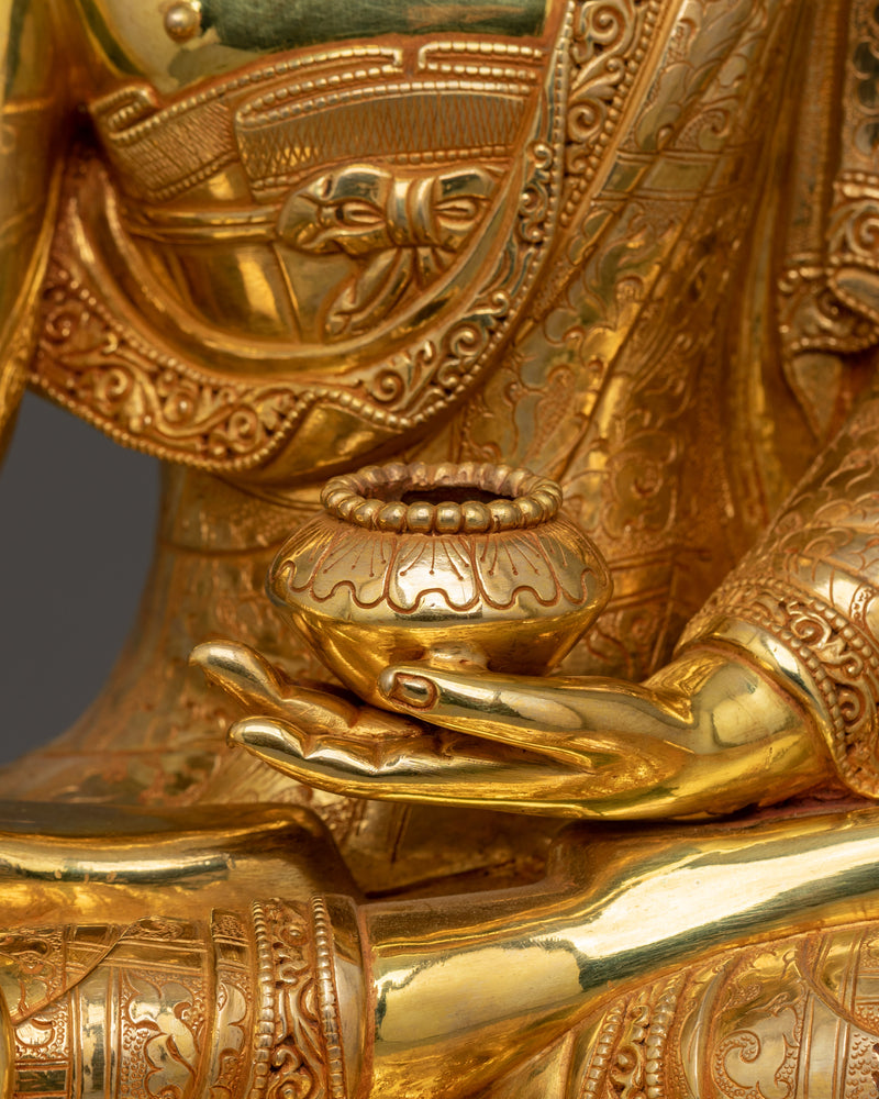 Himalayan Figurine of Shakyamuni Buddha | The Buddha of Compassion and Wisdom