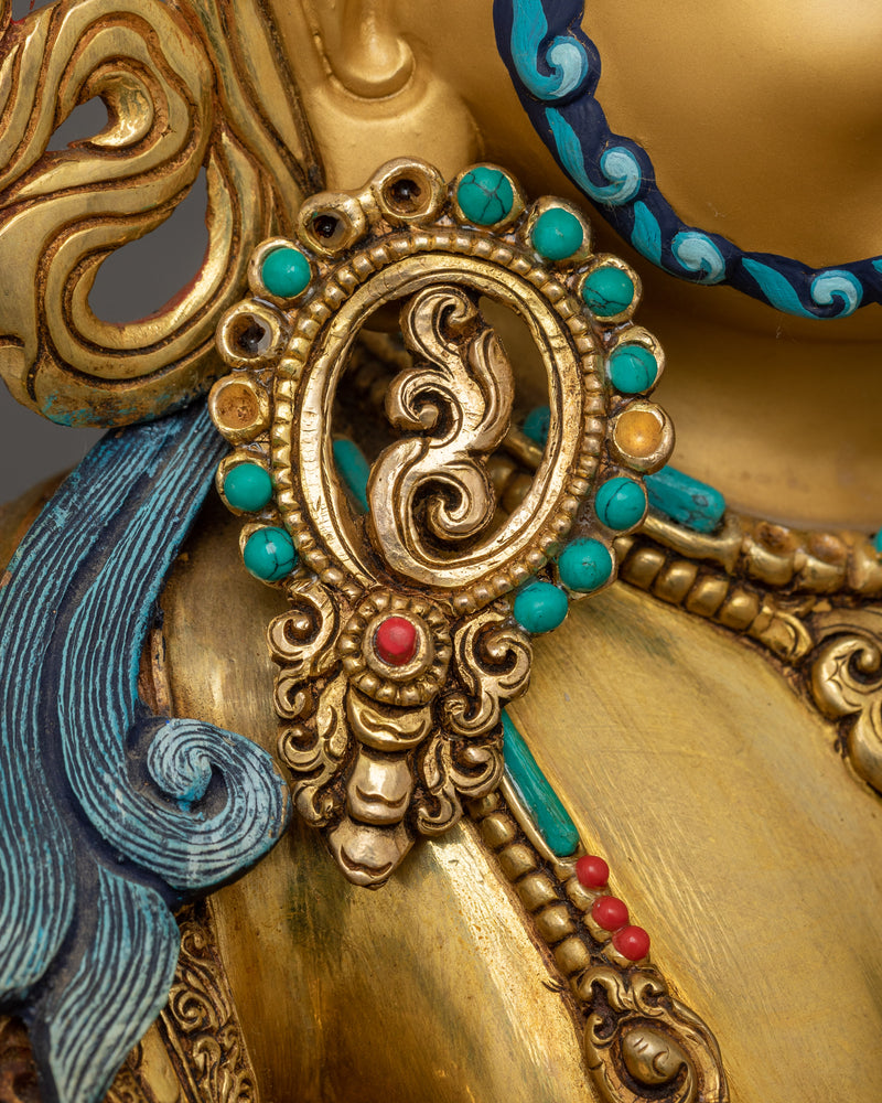 Traditional Statue of Dzambhala | Deity of Spiritual and Material Prosperity