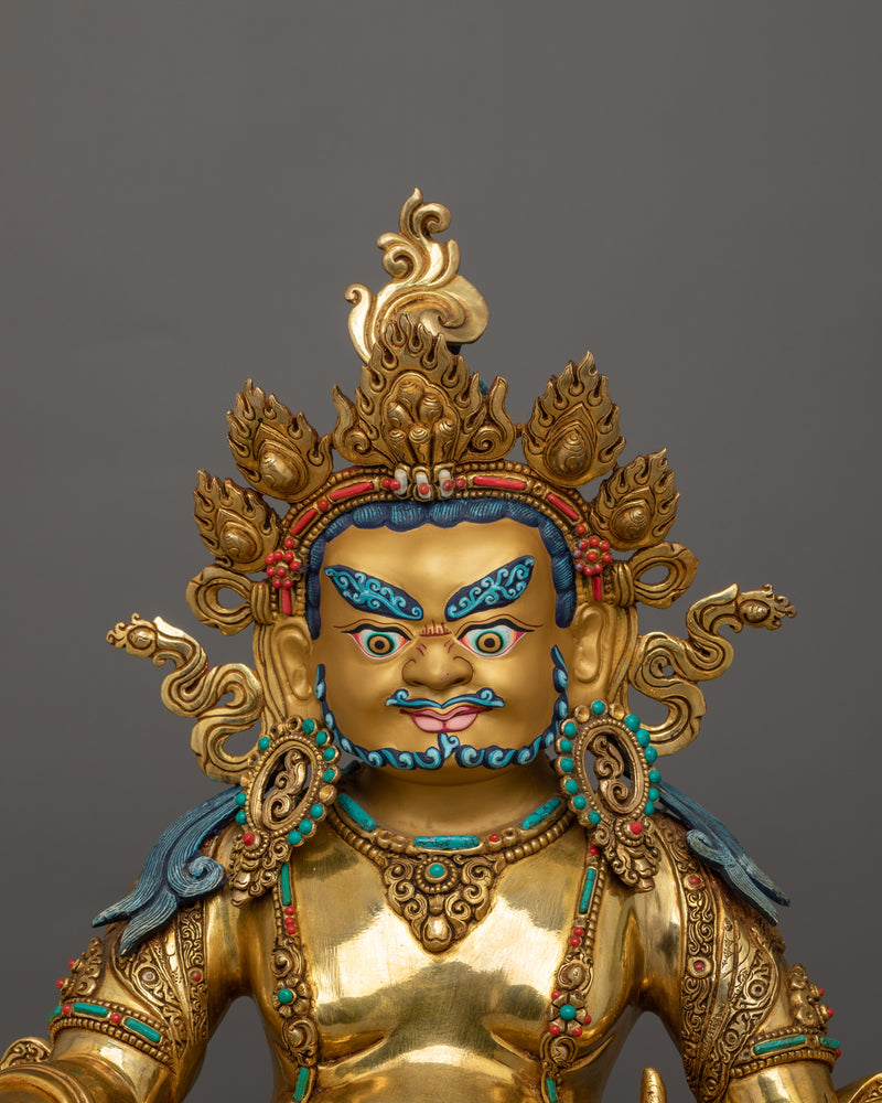 Traditional Statue of Dzambhala | Deity of Spiritual and Material Prosperity