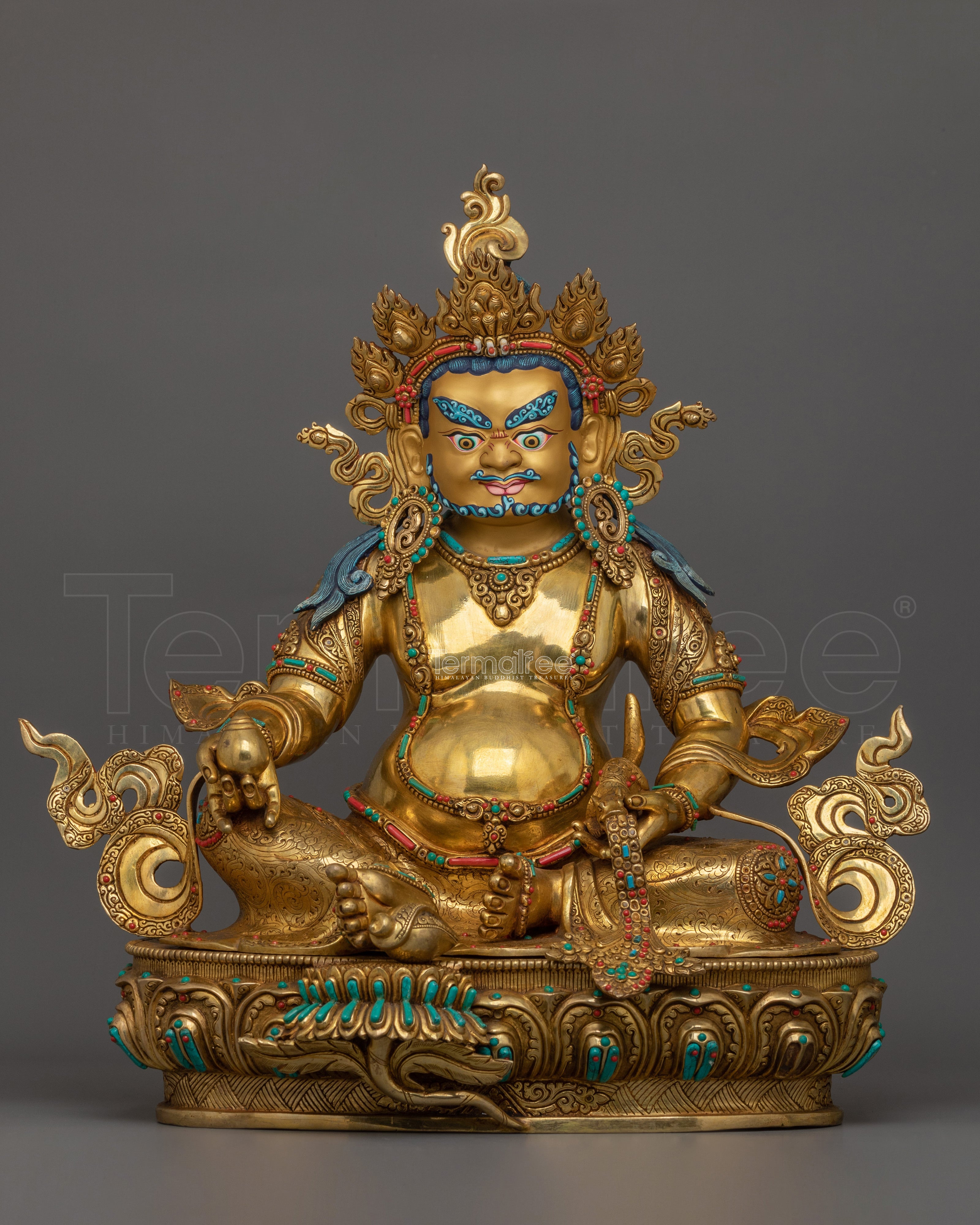 Traditional Statue of Dzambhala | Deity of Spiritual and Material Prosperity