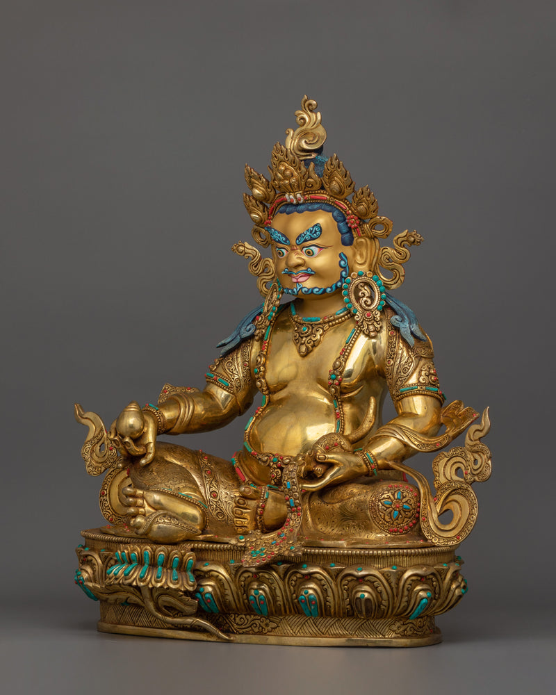 Traditional Statue of Dzambhala | Deity of Spiritual and Material Prosperity