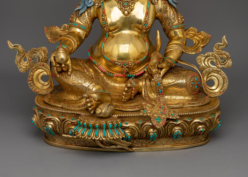 Traditional Statue of Dzambhala | Deity of Spiritual and Material Prosperity