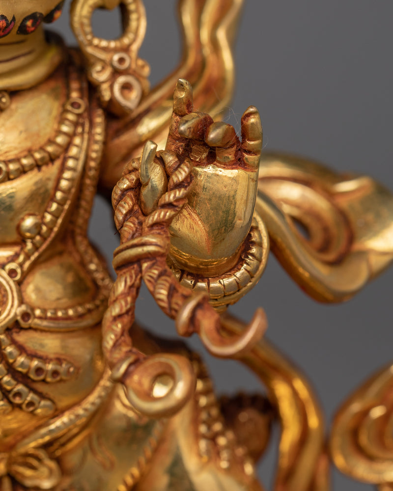 Vajrapani in Wrathful Form | Handcrafted Tibetan Altar Decor
