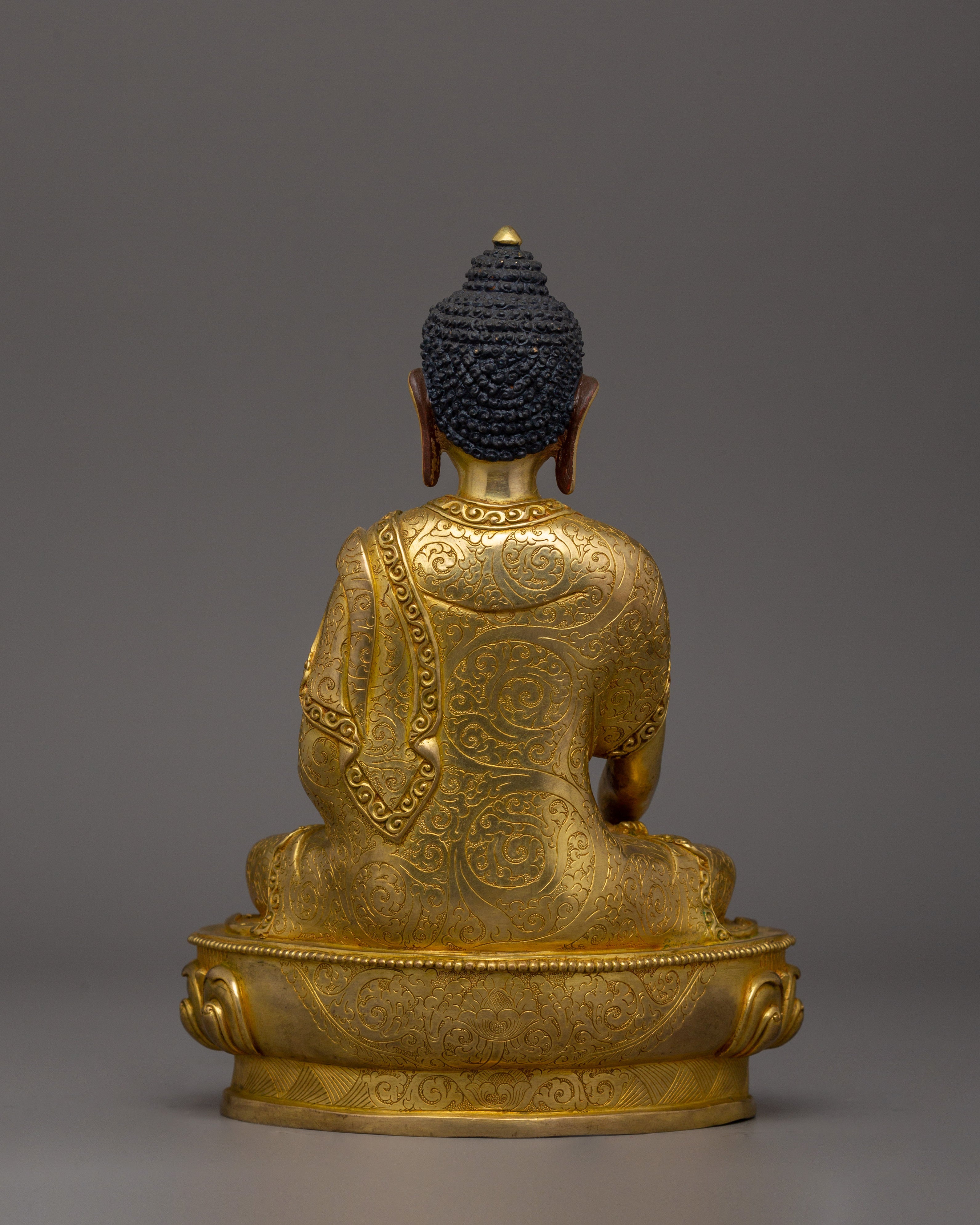 Shakyamuni Buddha Handmade figurine | 24K Gold Gilded Buddha