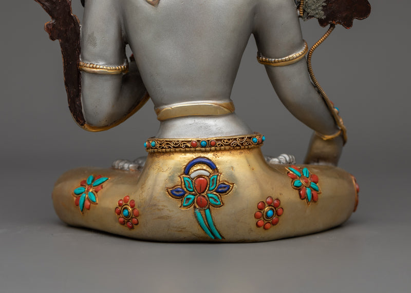 White Tara Handmade Statue | Goddess of Compassion and Eternal Life