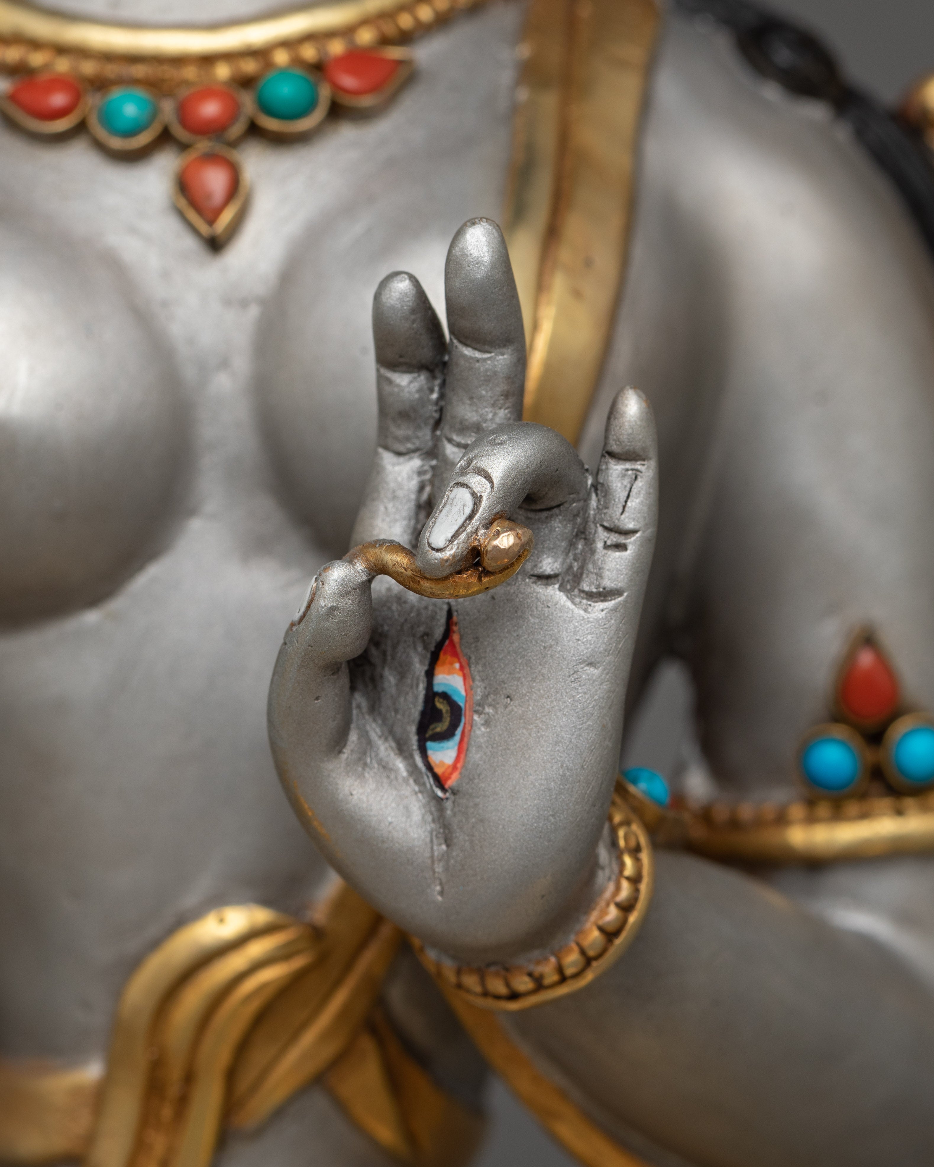 White Tara Handmade Statue | Goddess of Compassion and Eternal Life