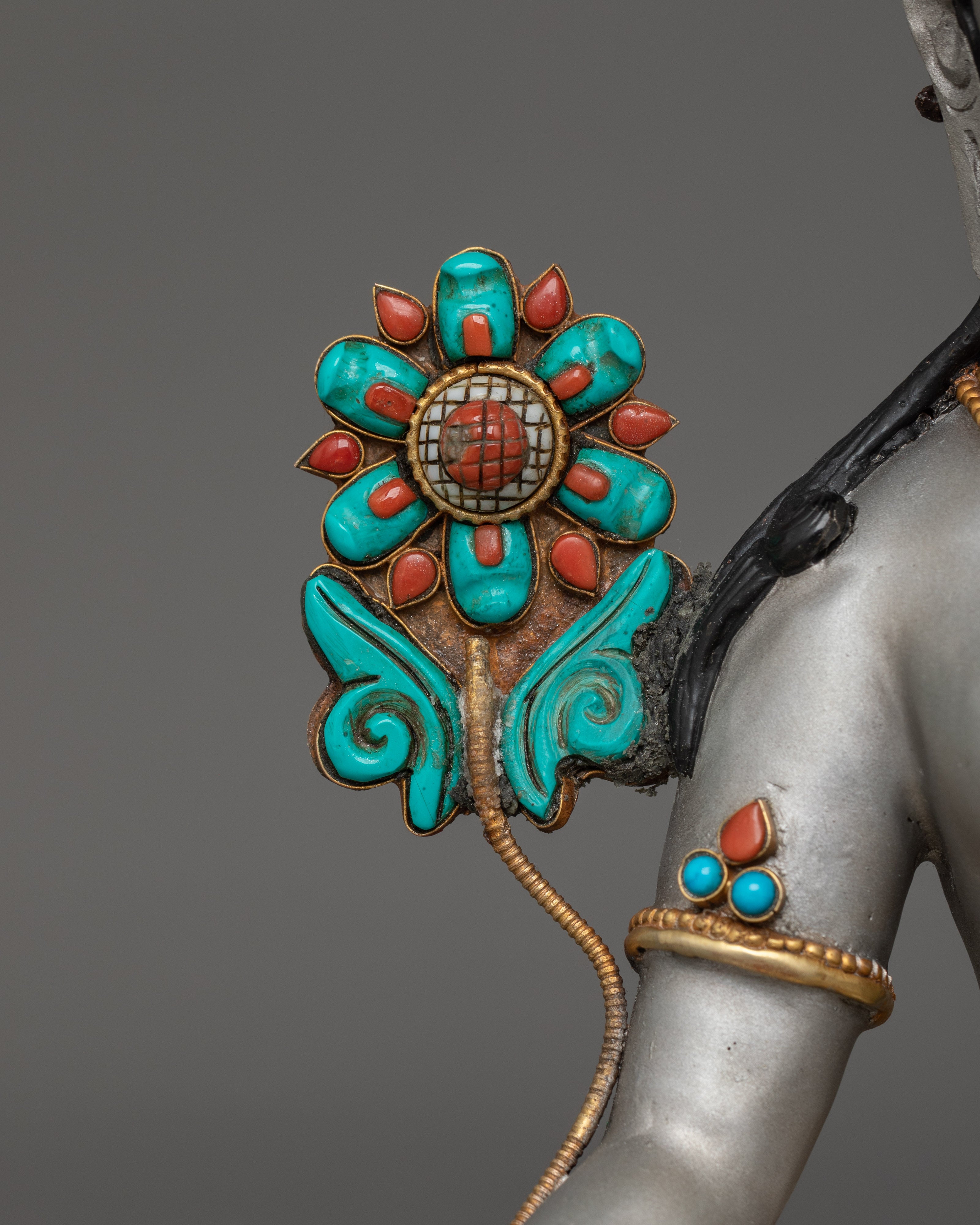 White Tara Handmade Statue | Goddess of Compassion and Eternal Life