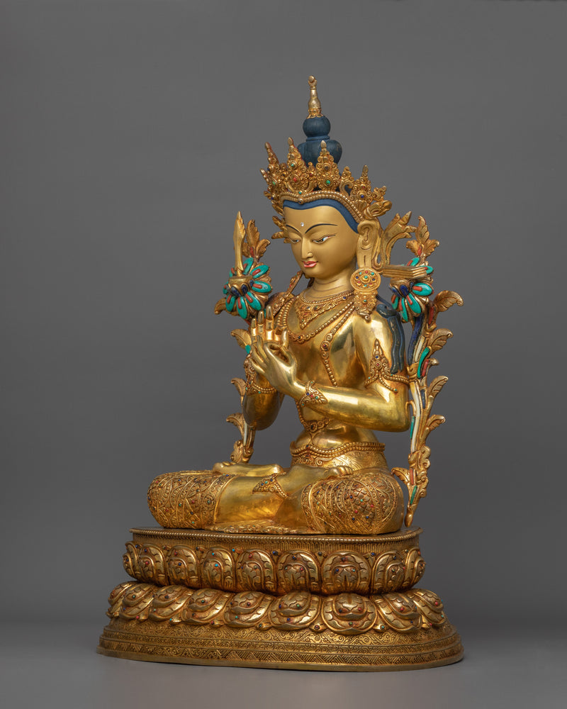 Handcrafted Manjushri Figurine | Bodhisattva of Wisdom