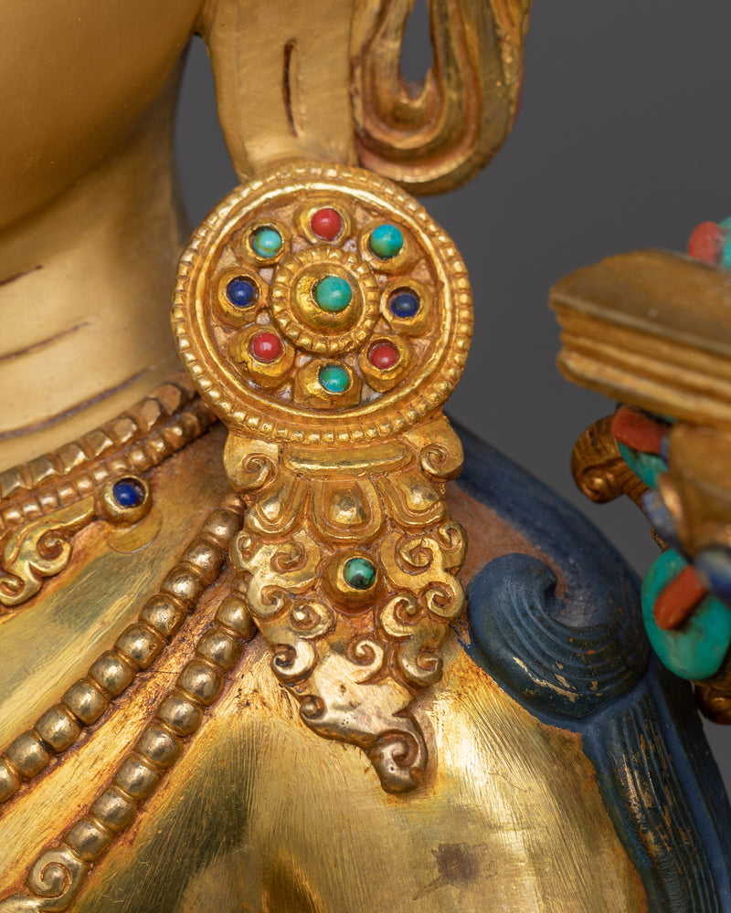 Handcrafted Manjushri Figurine | Bodhisattva of Wisdom