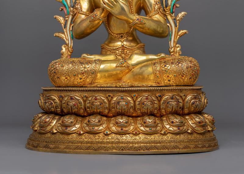Handcrafted Manjushri Figurine | Bodhisattva of Wisdom