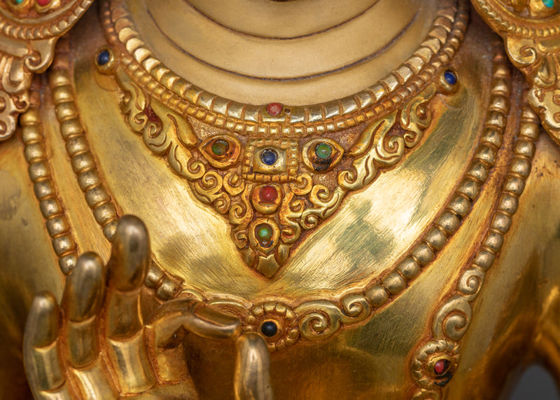 Handcrafted Manjushri Figurine | Bodhisattva of Wisdom