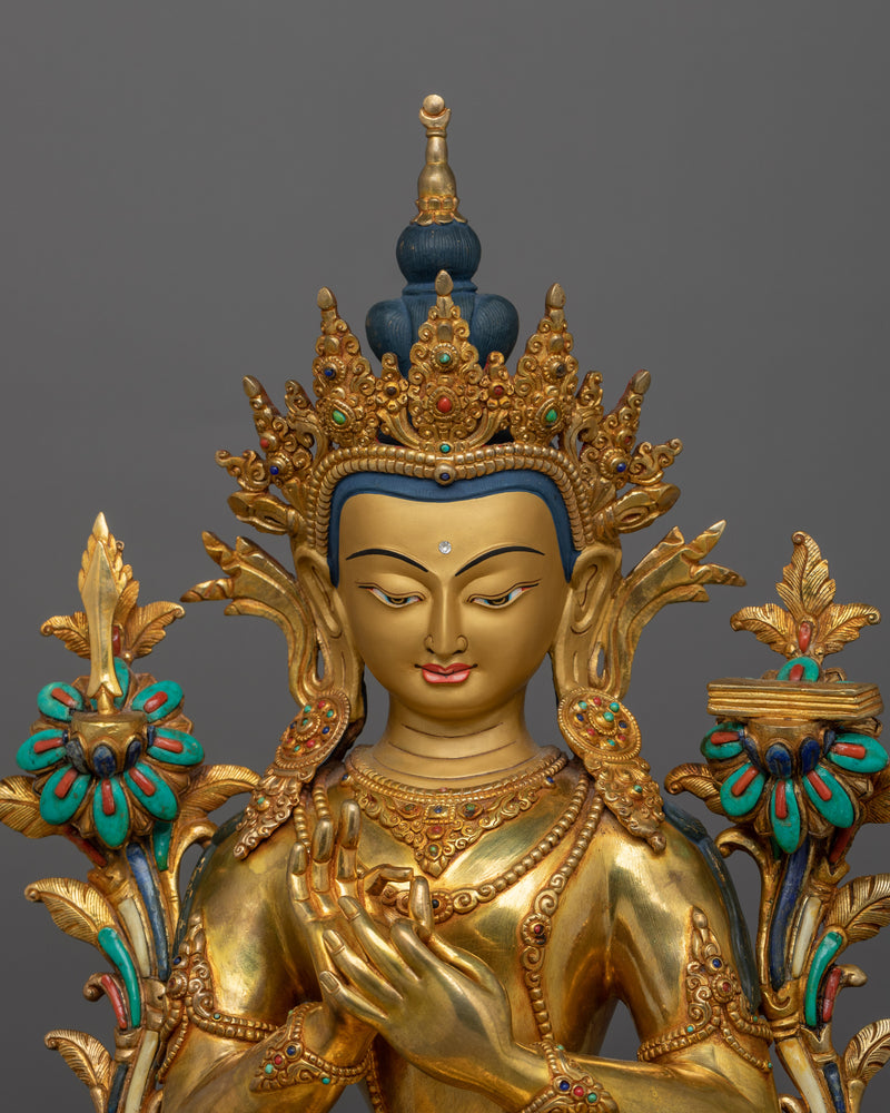 Handcrafted Manjushri Figurine | Bodhisattva of Wisdom