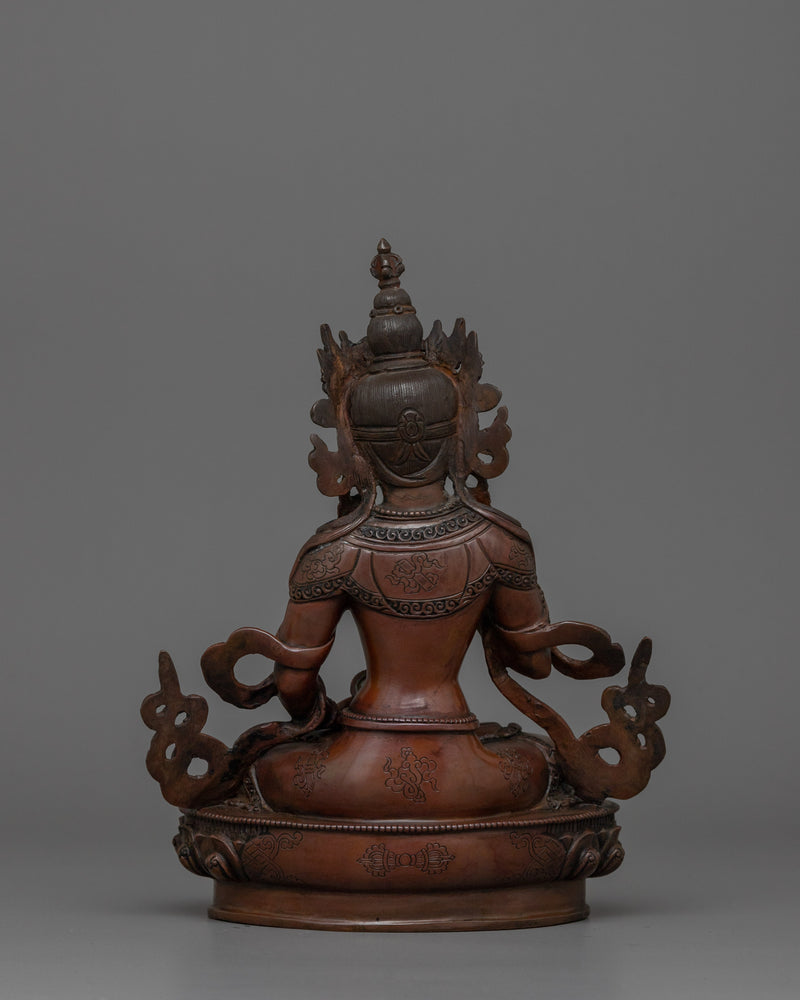 Tibetan Vajrasattva Idol Statue | Himalayan Spiritual Artwork