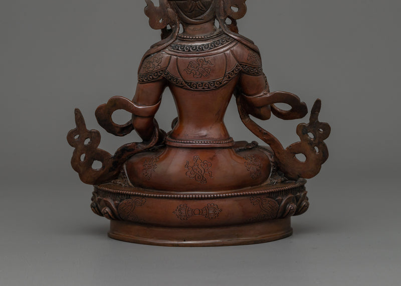 Tibetan Vajrasattva Idol Statue | Himalayan Spiritual Artwork
