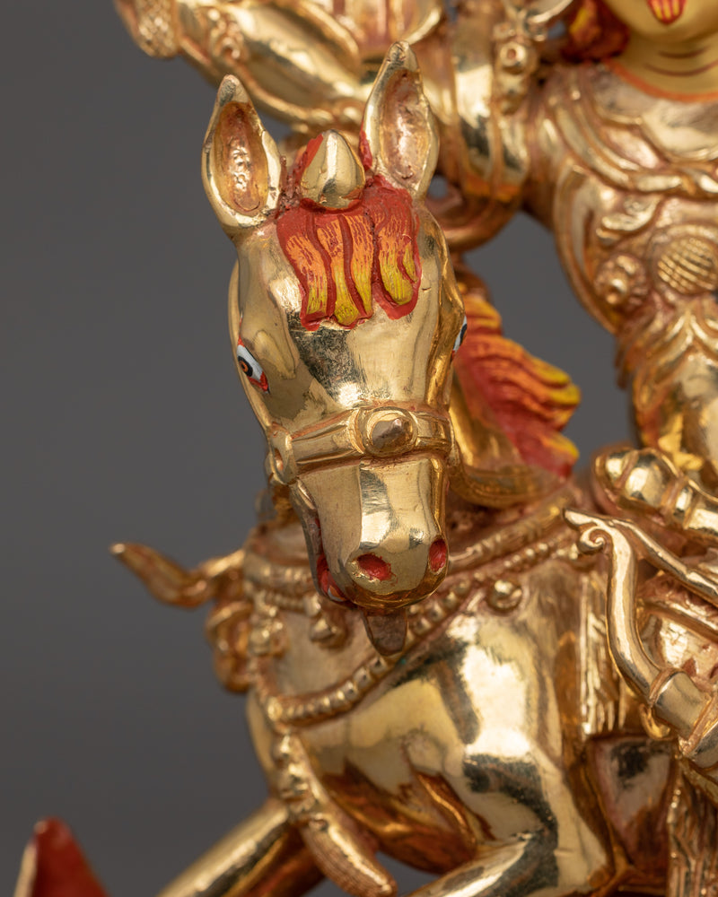 Himalayan Statue of King Gesar | Embodying Qualities of Courage, Wisdom, and Justice