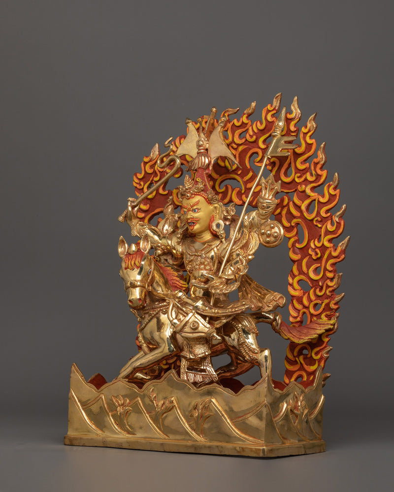 Himalayan Statue of King Gesar | Embodying Qualities of Courage, Wisdom, and Justice