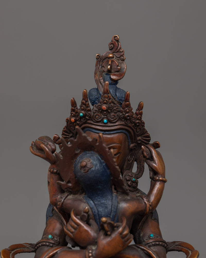 Himalayan Statue of Vajradhara with Consort | The Union of Wisdom and Compassion